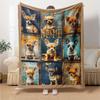 Chihuahua Themed Custom Home Blanket Designed To Be Comfortable And Soft Suitable For Enhancing Comfort In Various Occasions Such As Picnics And Sofas