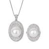 Schmuck Kupferboden Vergoldet Eingelegt Perlmutt Perle Perlenset 14Mm