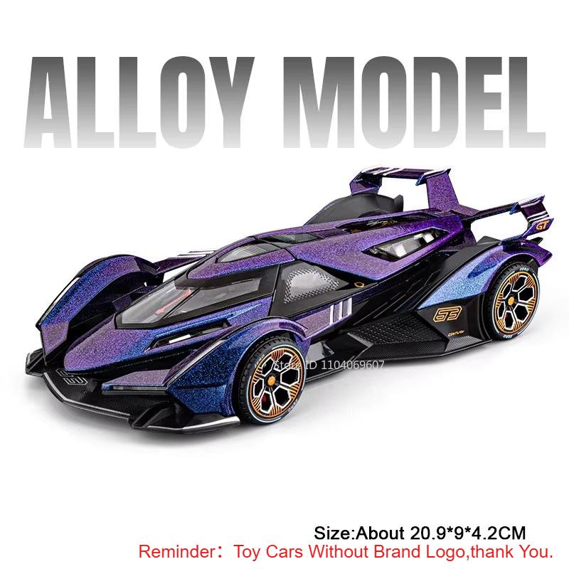 1:24 Modèles en Alliage Valkyrie Lambor V12 Voitures de Sport Jouets Voiture à Rappel Roues Modèle Miniature Voiture Jouet Cadeaux Parfaits Pour l'Exposition