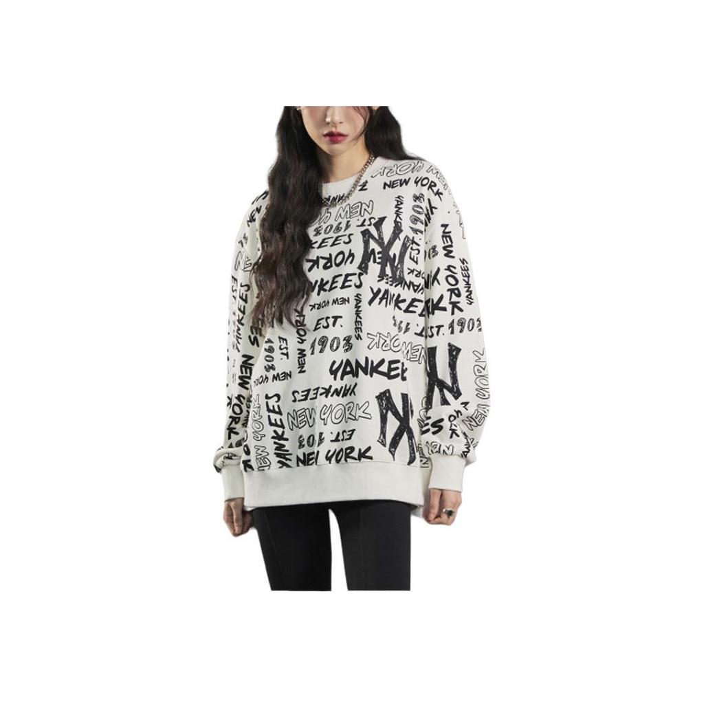 New MLB New York Yankees Sweatshirts Unisex White 3AMTZ0124-50IVS