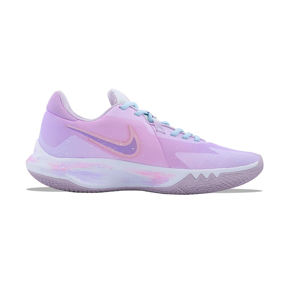 Nike Precision 6 Zhinuyuxia Mesh Abrasion Resistant Coverage Low top Basketball Shoes Men's Purple Pink DD9535-100(Tema620-)