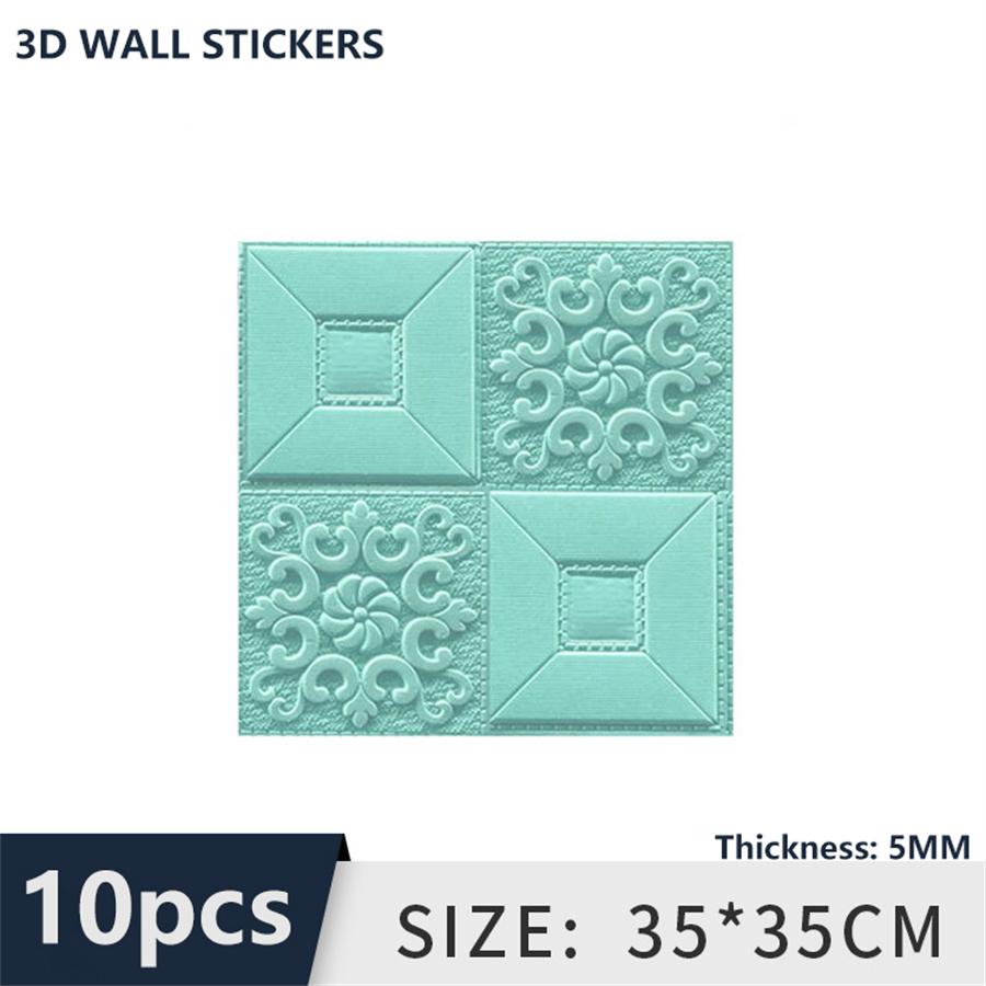10Pcs 35cmx35cm Self-adhesive simulation brick 5MM wall sticker home decor Ceiling Panel Roof3D wallpaper TV background decor