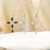 European & American Geometric Cross Necklace: Simple, Stylish, Luxurious, Eye-Catching Accessory