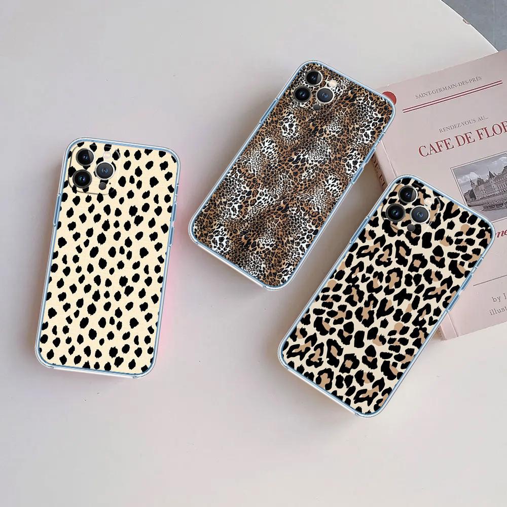 Luxury Leopard Phone Case for Motorola Moto E13 E15 E20 E22 22I E22S E30 E32 E40 E7 E7I G Plus Power Play Stylus G22 G14