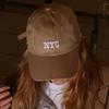 STHU Beige `NYC` Embroidery Cap