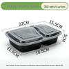 Thickened Disposable Bento Box with Five Compartments