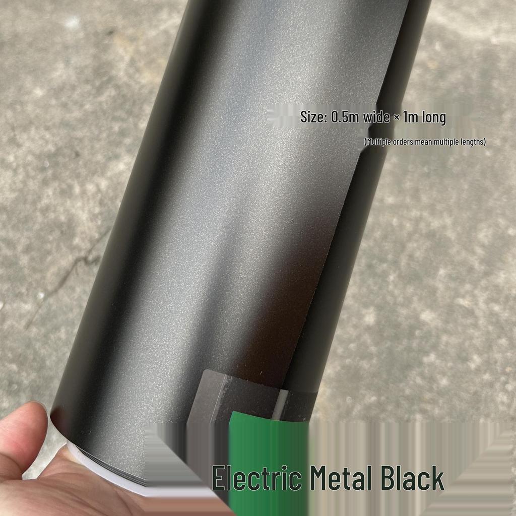 Gloss Black Car & Motorcycle Wrap - Crystal Piano Finish