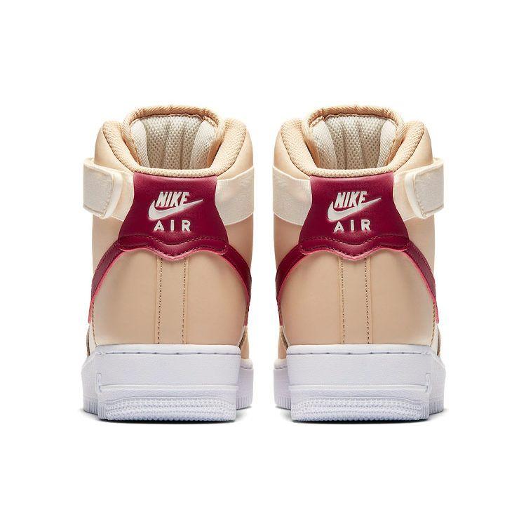 Nike Air Force 1 High Mars Yard Women Sneakers White White-Onyx Noble-Red 334031-200