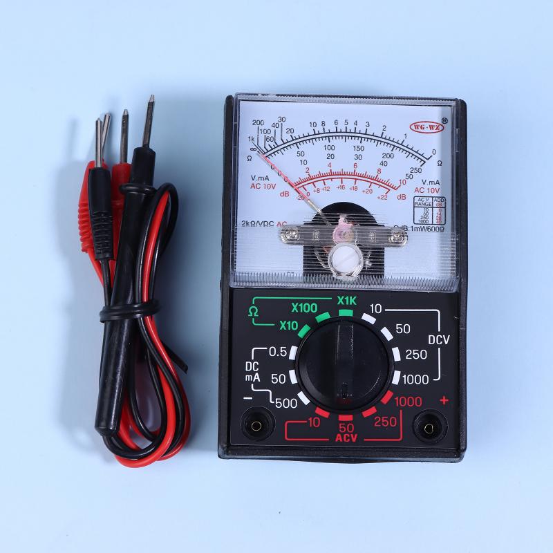 Portable Mini Electric Analog Multimeter Tester Handheld Pointer Voltage Multimeter School Student Experiment Supplies