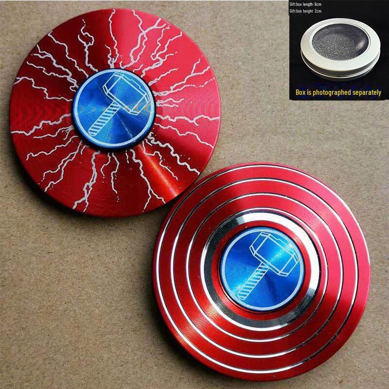 Leuchtendes, buntes Fingergyroskop aus Metall – cooles Dekompressionsspielzeug als Geschenk für Jungen und Schüler