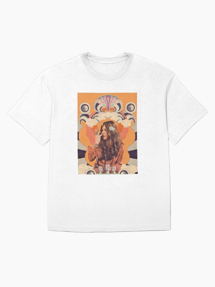Janis Joplin Fresh Orange Clouds Oversized T-Shirt