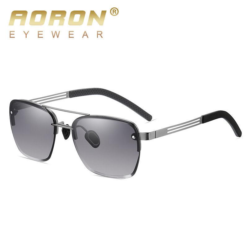 aoron Men Women Sunglasses Gradient Color Fashion Glasses UV400 Anti Glare Driving Fishing Eyeglasses