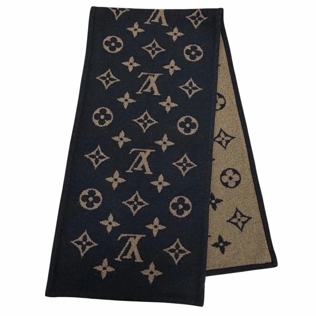 Great LOUIS VUITTON Other Fashion Goods Black Cashmere Women Used