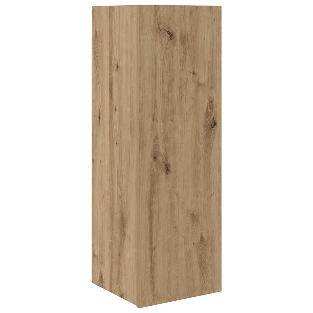 Wall Mounted TV Cabinet 4 pcs Artisan Oak Particleboard