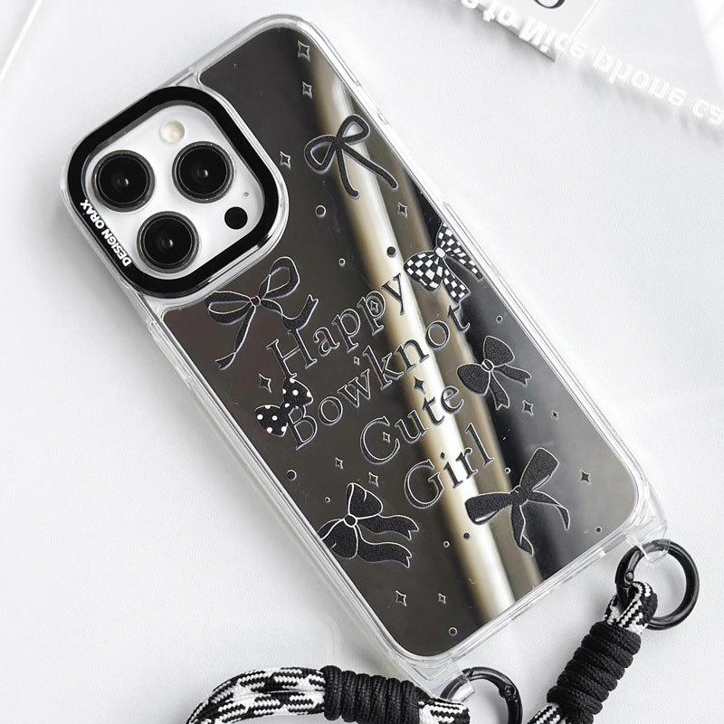 Zhitai Lanyard Mirror Case for iPhone 12-16 Pro/Pro Max