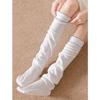 Non-Slip Bottom High Tube Sleep Socks Comfortable Fabric Leg Warmers  Postpartum Period