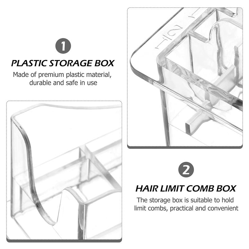 8/10 Grid Guide Combs Storage Box Professional Trimmer Limit Comb Organizer Case Holder Barbershop Hairdressing Tools Accessory