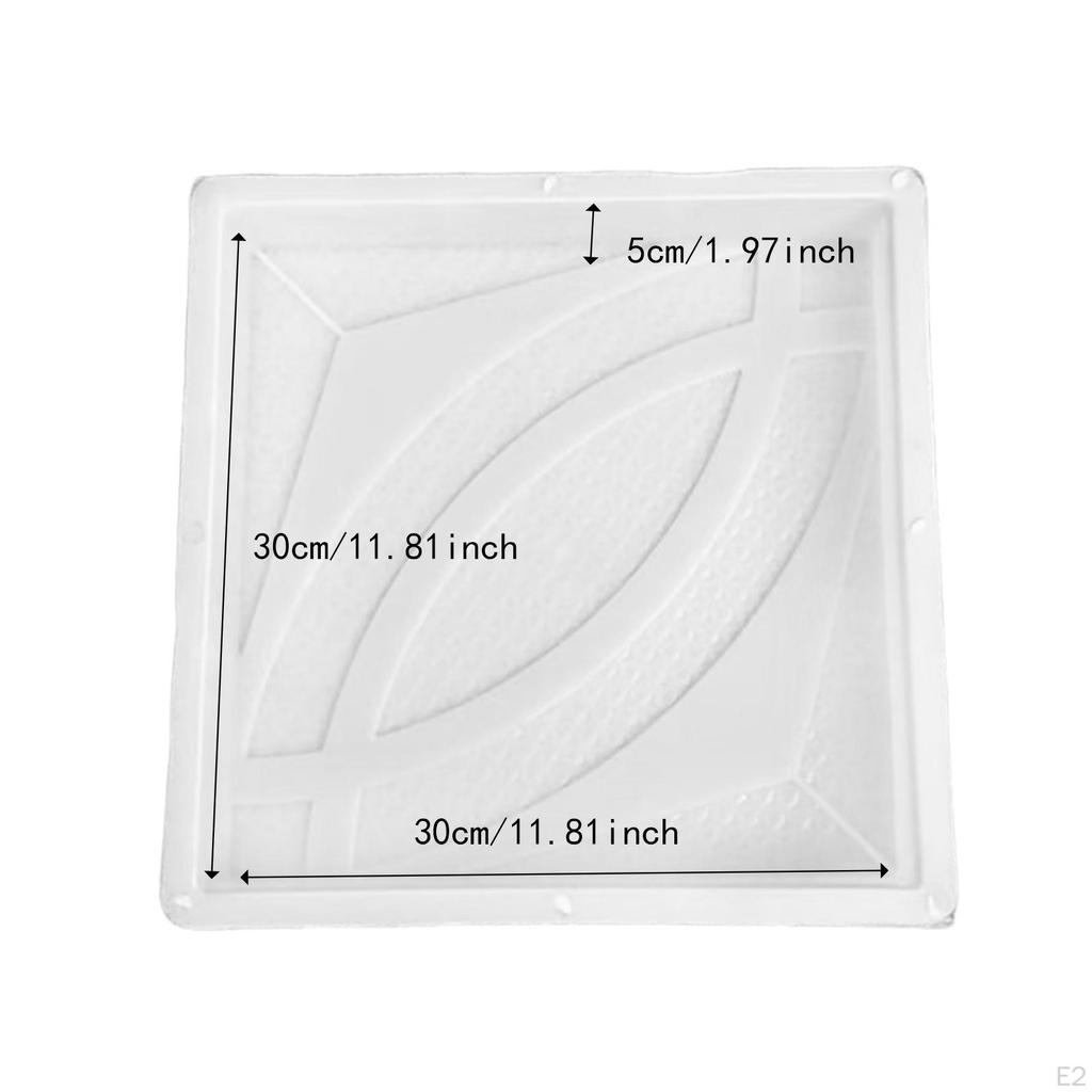 Stepping Stone Paver Concrete Brick Making Casting DIY Reusable Square Paving Sqaure Cement Tooling