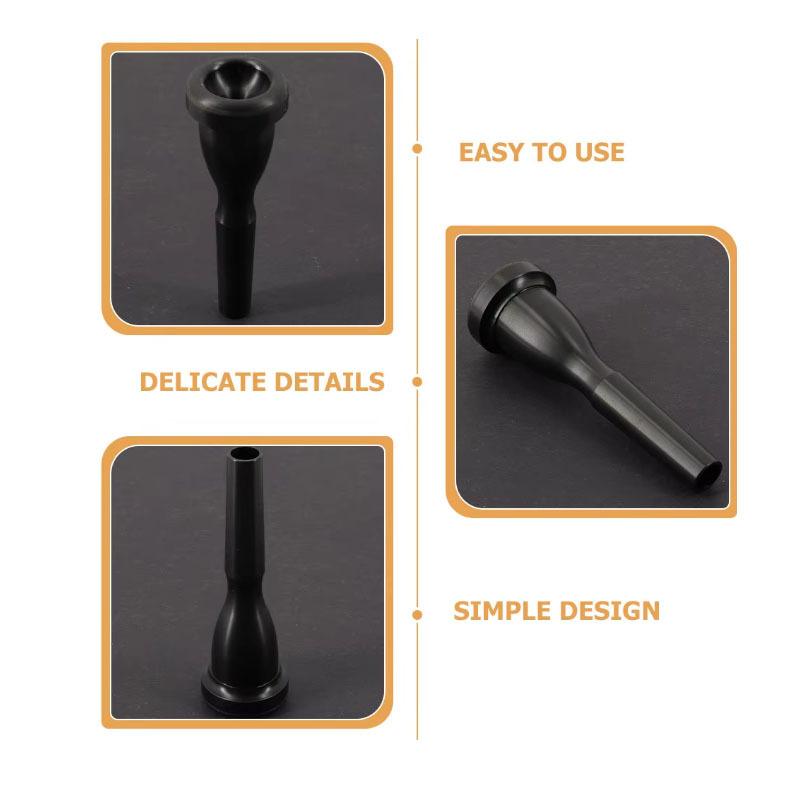 Plastic Trumpet Mouthpiece 27x10mm Black Trumpet Accessory Durable Trumpet Mouthpiece Music Accessories