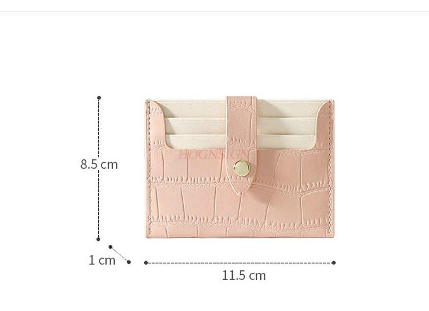 1pcs Card bag for women, student bank card zero wallet, compact and ultra-thin mini wallet, simple and fresh