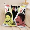MMichael KKiwanuka Kissenbezug Weicher Plüschstoff Beidseitig Bedruckter Sofakissenbezug für Alle Jahreszeiten Heimdekoration Geschenk