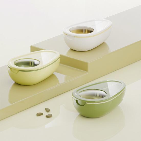 Pill Cutter Storage Box Divider Food-Grade Safe Material Compact Design Odor Prevention Health Care Medicine Case Organizer