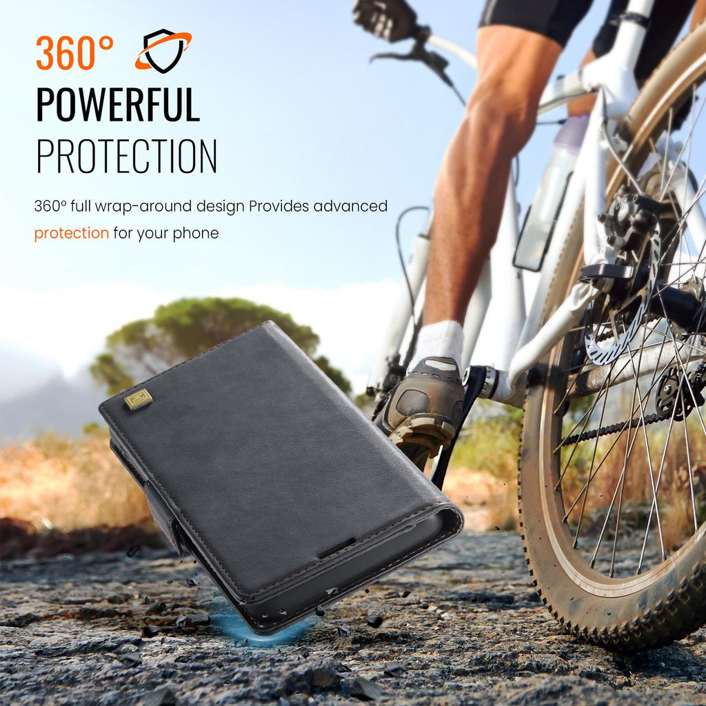 For Samsung Galaxy S21 Ultra 5G Case AUTSPACE A11 RFID Blocking Retro Leather Cell Phone Wallet Cover