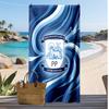 Asciugamano da Spiaggia con Stampa del Preston North End Football Club, Asciugamano Grande Morbido ad Asciugatura Rapida per Spiaggia Campeggio Nuoto