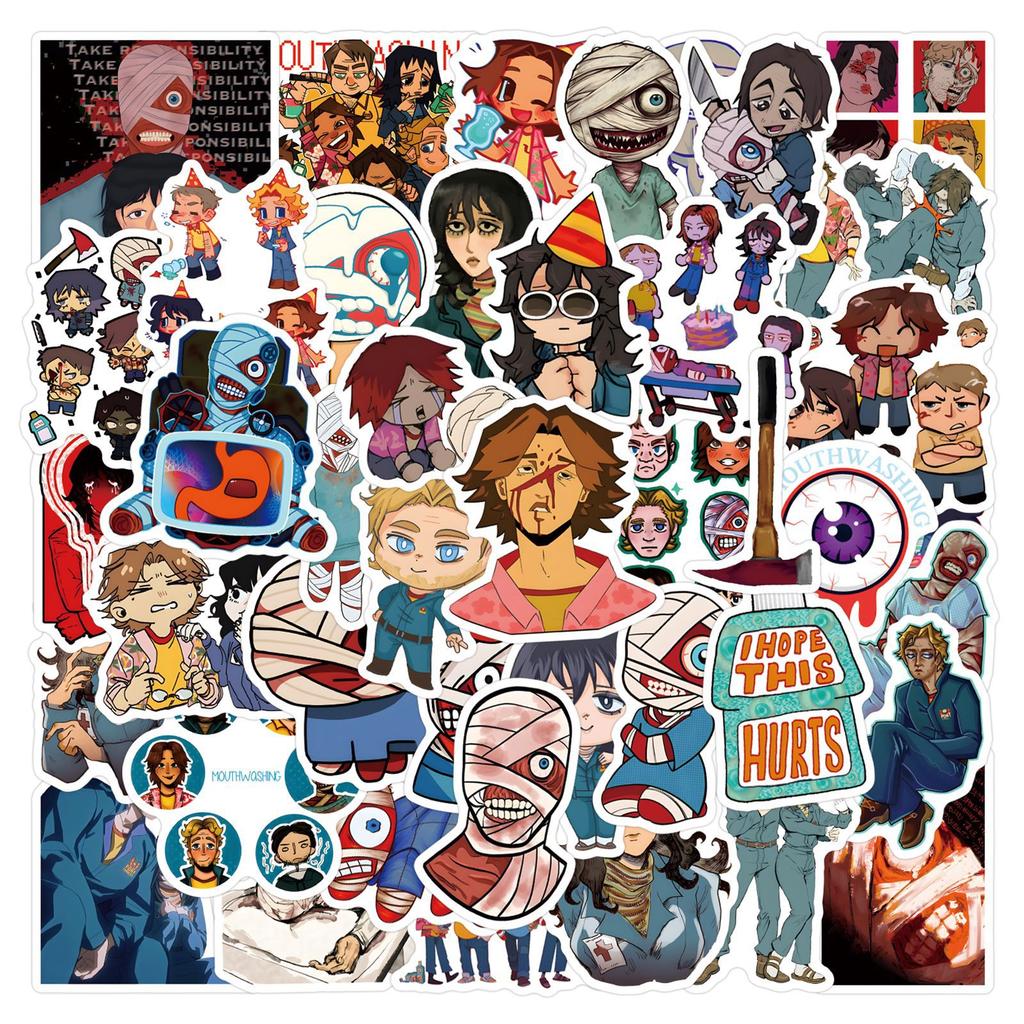 55 Mouthwashing Game Graffiti Stickers Decorative Scooter Laptop DIY Stickers