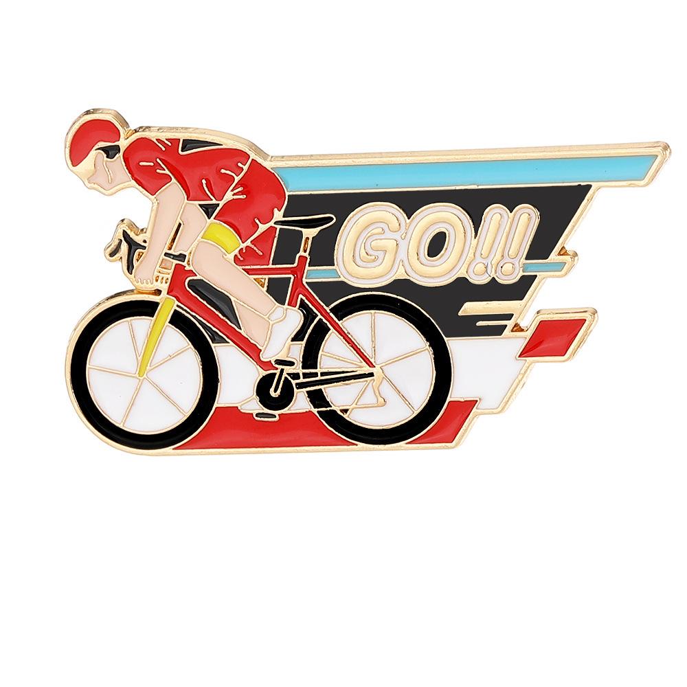 Mountain Bike Racing Badge: Souvenir Pin for Backpack Decoration