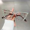 Anti Blue Light Cat Eye Glasses Trendy Leopard Thick Frame Unisex Ladies Eye Protection Fashion Eyewear