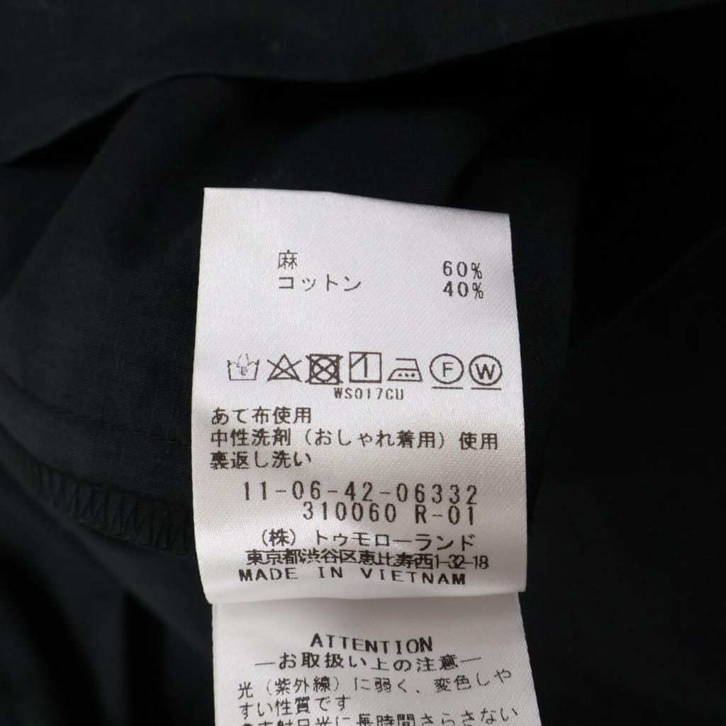 BALLSEY 24 year old black linen blend move tailored collar all-in-one Overall All-in-one 36 blackUsed