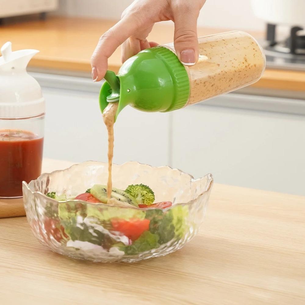 with Lid Salad Dressing Shaker 200ml Kitchen Supplies New Salad Dressing Jar