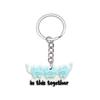 10 Pcs Dental Tooth Shape Model Simulation Keychain  Keyring Cartoon Lovely Girls Kids Gift Pendant Teeth Key Chain