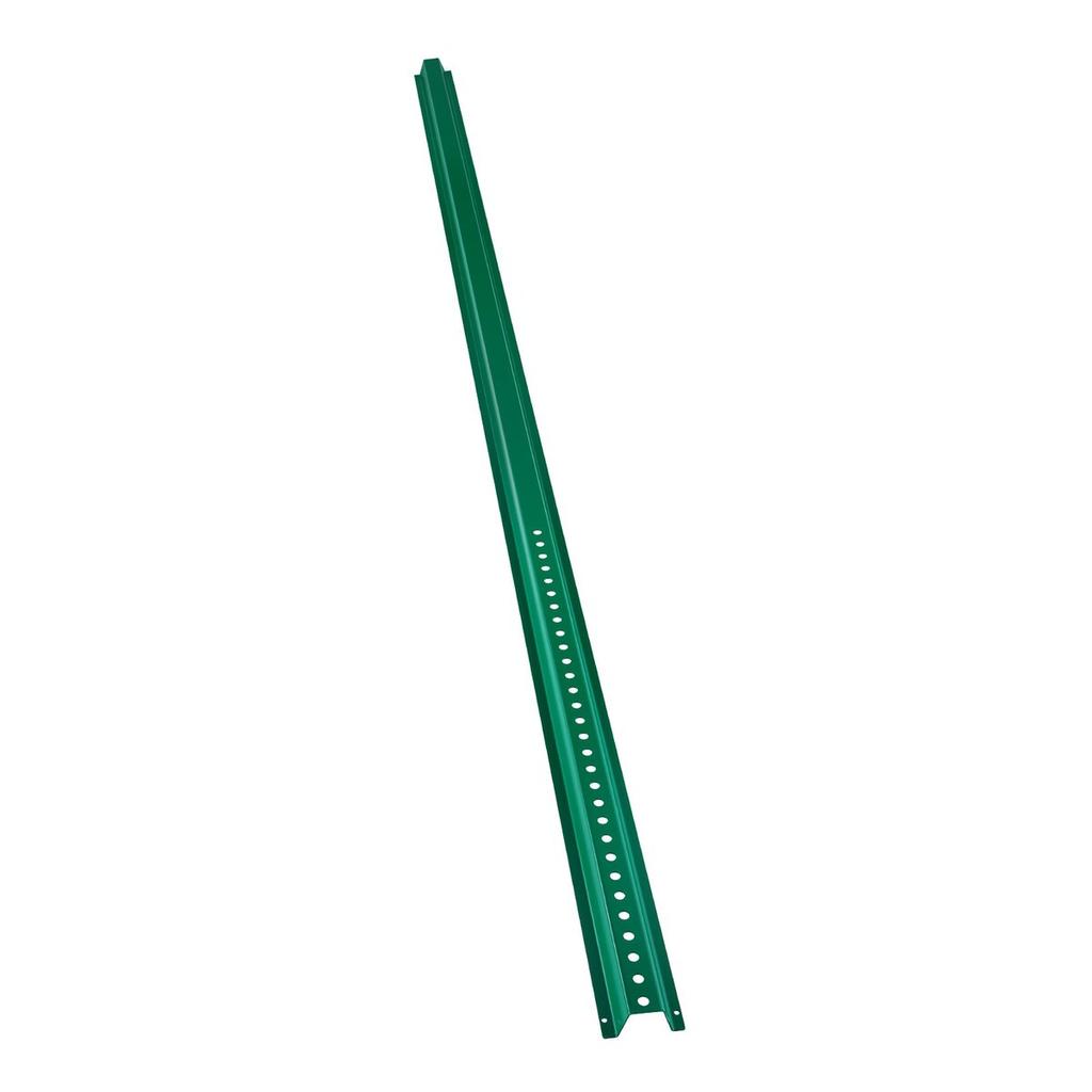 Cast Iron Sign Post 8ft Fixed U-Channel Heavy Duty Post Sign Holder Green