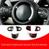 3Pcs For MINI COOPER R55 R56 R57 R58 R59 R60 R61 Steering Wheel Trim Panel Cover Decoration Sticker Car Accessories