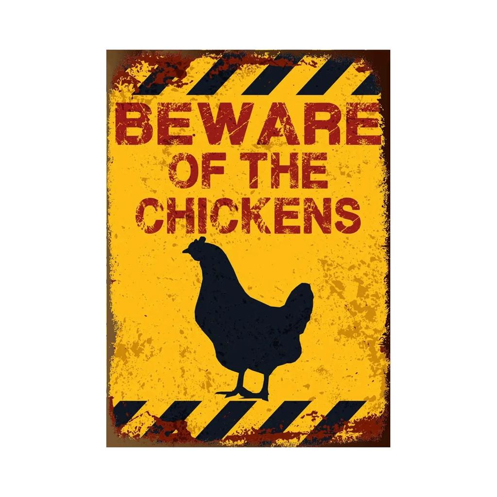 BEWARE OF Rabbit Retro Plaque Metal Tin Signs Garden Decoration Mouse Monkey Wall Stickers Kraken Plate Animal Warning Sign