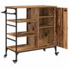 Kitchen Trolley Reclaimed Wood Look 87.5 x 39 x 84.5 cm Engineered Wood