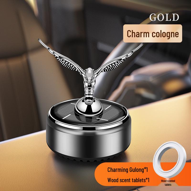 Solar-Powered Eagle Car Perfume Ornament: Slow Rotating Aromatherapy & Decoration