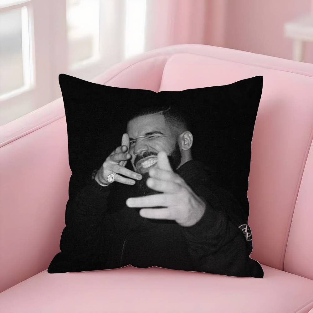 D-Drake For All The Dogs Pillow Case Sofa Short Plush Double-Sided Hd Printing Room Home Office Gift Cushion Cover