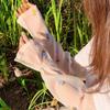 Sun Flower Sunscreen Sleeve Anti-UV Embroidery Flower Ice Silk Sleeves Thin   Women