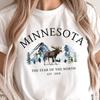 Minnesota Shirt, Moose and Mountains T-shirt, Unisex Tee