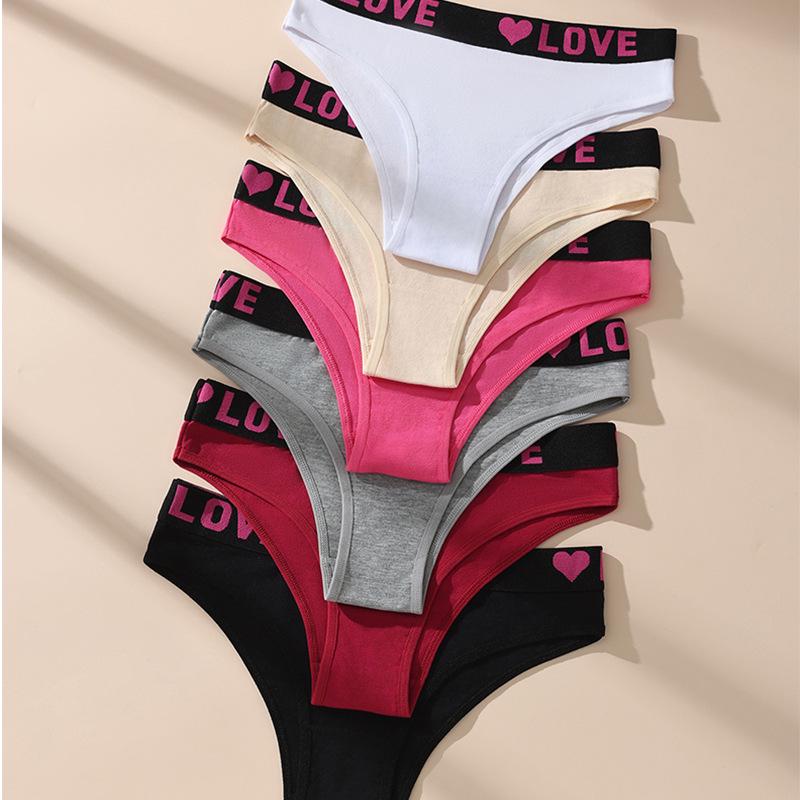 Plus Size Women's Low Waist Triangle Panties - Pure Cotton Sporty Style Underwear