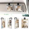 UV Protection Car Picture Holder Transparent Visor Clip Photo Frame Car Photo Holder  Car Interior