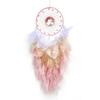 Crystal Stone Hand-woven Feathers Wind Chimes Dreamcatcher Bedroom Hanging Ornaments Birthday Party Gifts Home Decoration Crafts