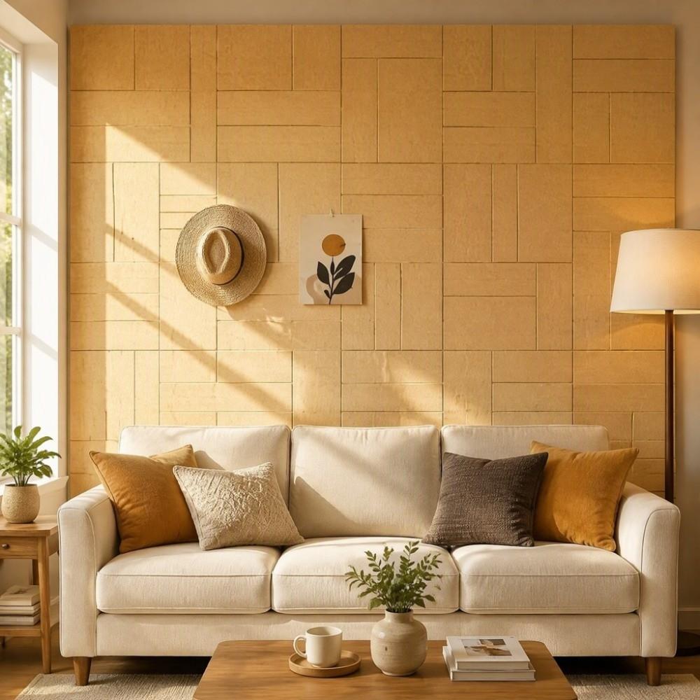 Vertical Stripe Felt Acoustic Panels Self Adhesive Bulletin Board Photo Display