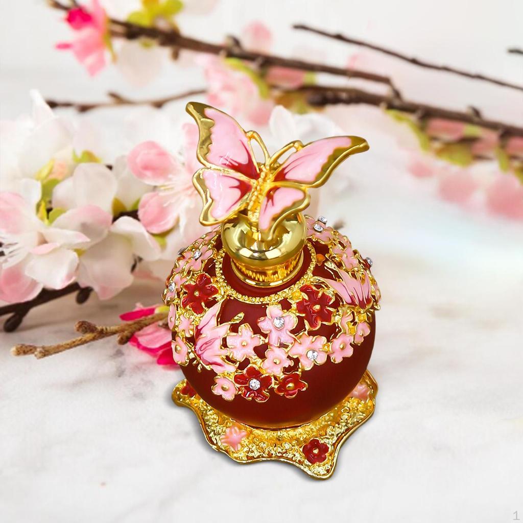 Glass Perfume Bottle 25ml Leakproof Portable Multiuse Essential Oil for Travel Empty Dripping