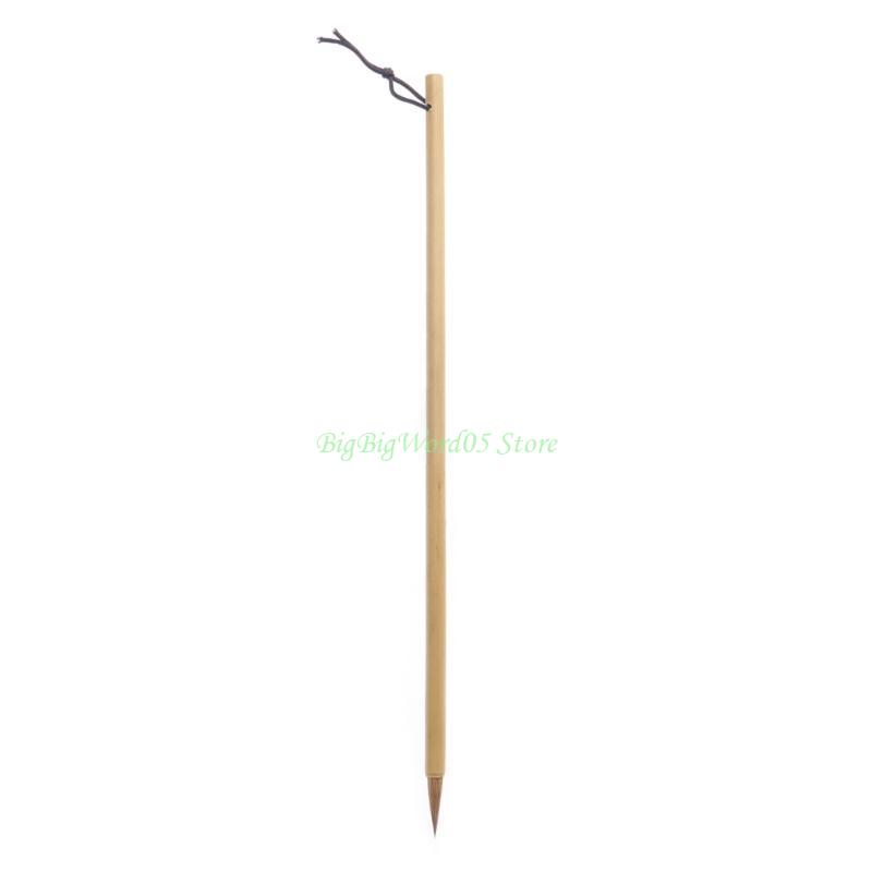 24TE Китайская Каллиграфия Маленькая Регулярный Шрифт Кисть-ручка Письмо Живопись Волосяной Мех Волка жёлтый