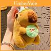 Adorável Chaveiro Capivara Esportiva de Pelúcia Chaveiro Fofo de Desenho Animado Acessórios de Chave Para Presentes