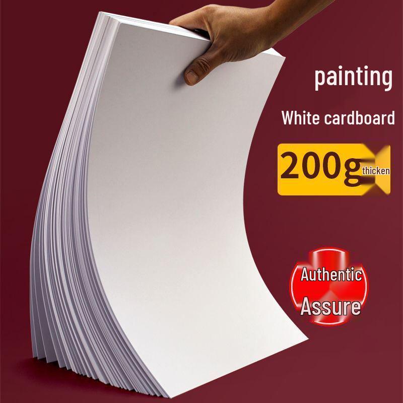 Białe Kartony - Format A4 i A3, Dutch White, do Sztuki Dziecięcej, Rysowania 4K i 8K oraz Projektów Rękodzielniczych.